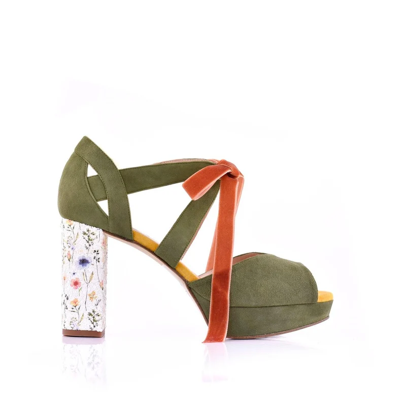 Hera Verde Glitter Alto