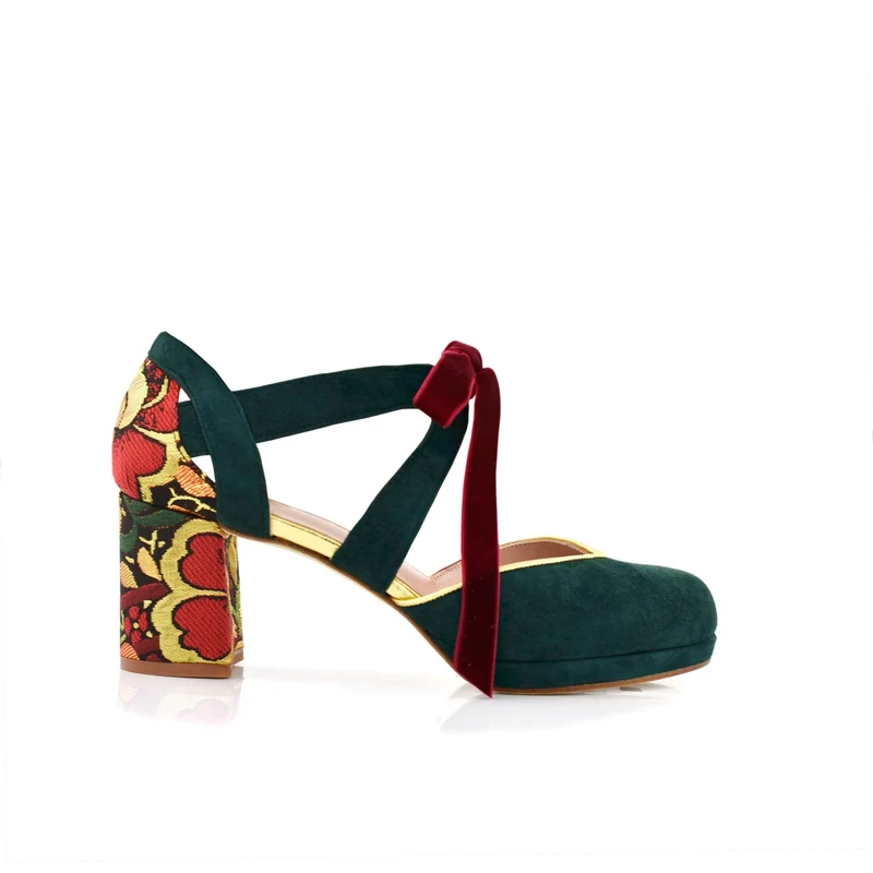 Hera Verde Brocado petit