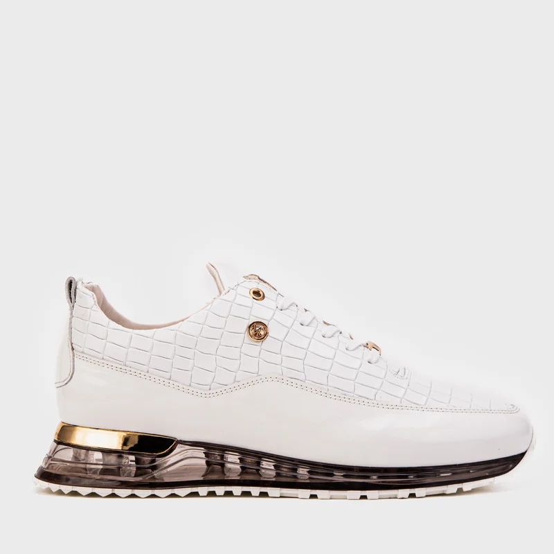 The Marseille White Leather Men Sneaker
