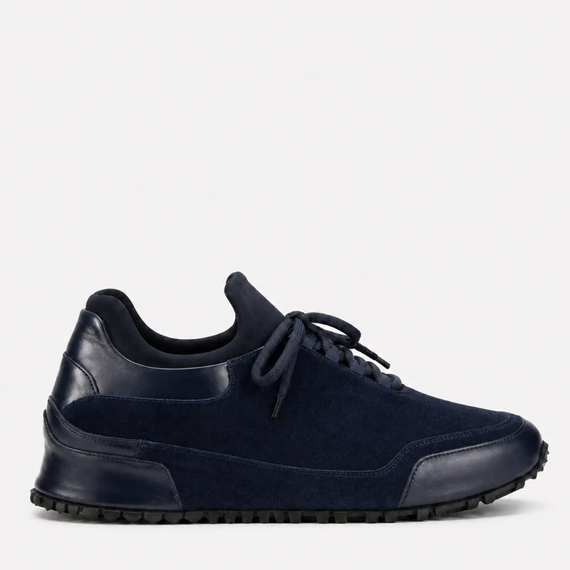 The Hudson Navy Suede Men Sneaker