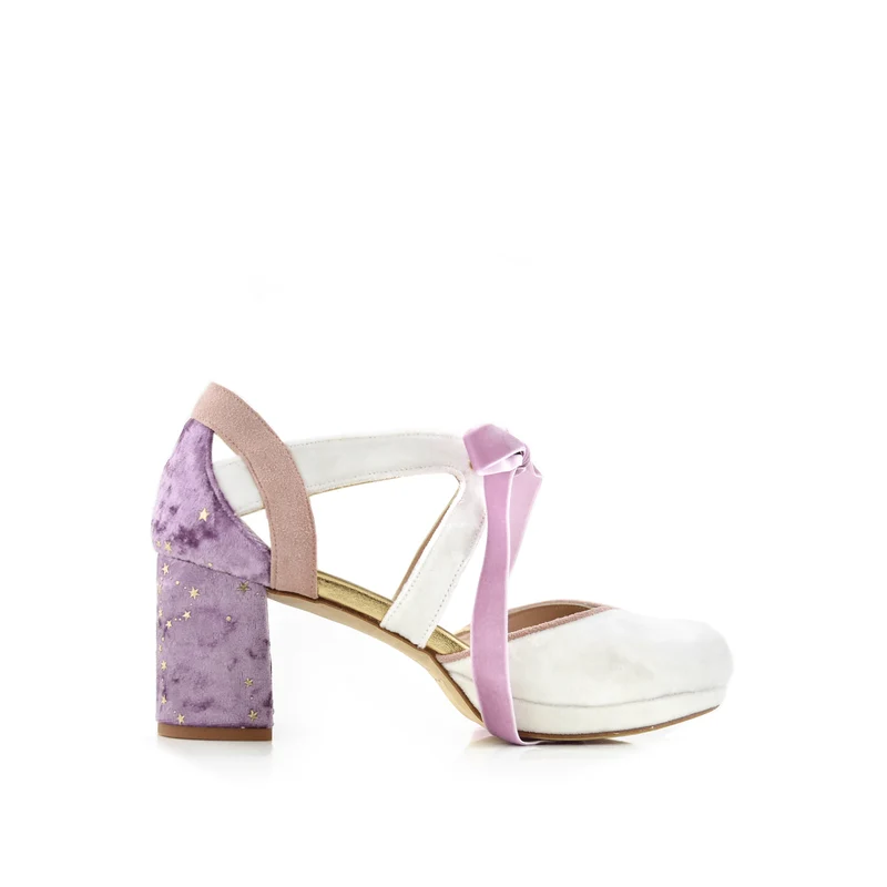 Hera blanco y lavanda Constelación petit