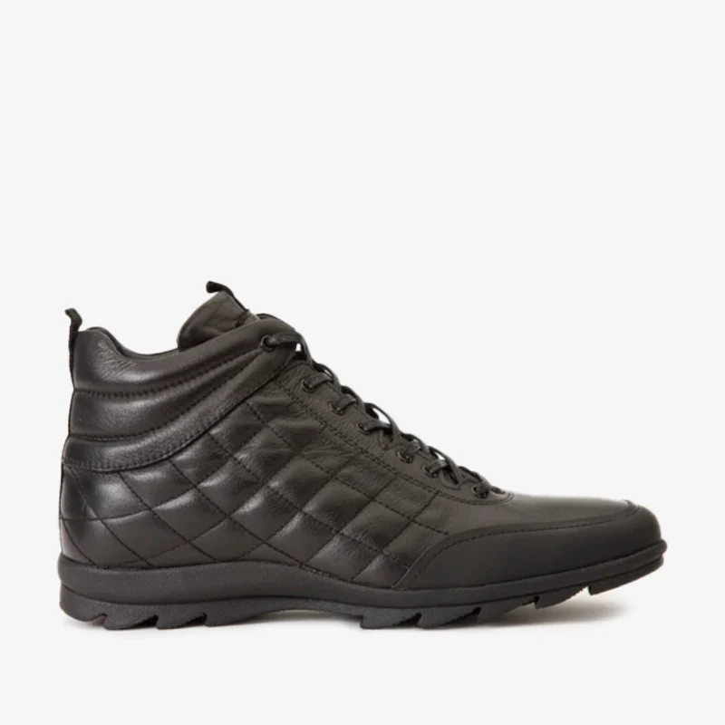 The Riga Black Leather Casual Lace-Up Men Boots Final Sale!