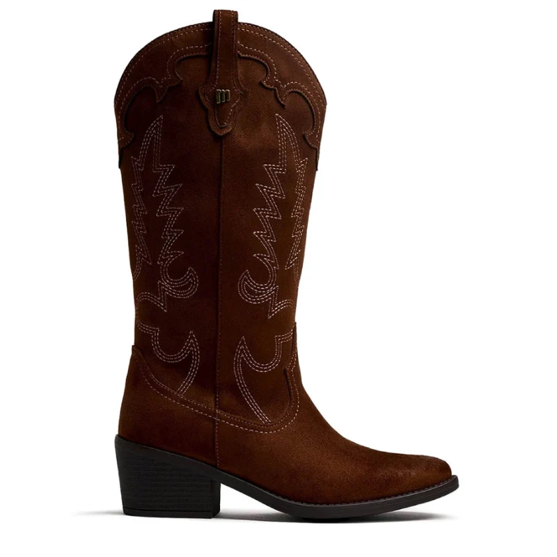 BOTA CAMPERA BORDADOS CUERO 55973