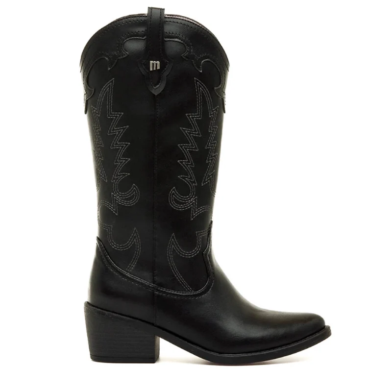 BOTA CAMPERA BORDADOS NEGRO 55973