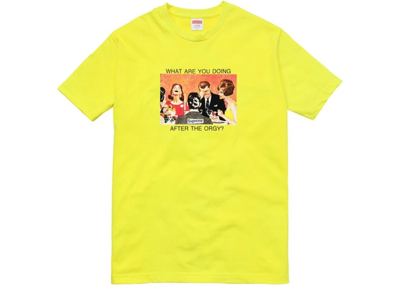 SUPREME/WILFRED LIMONIOUS - ORGY TEE (YELLOW)