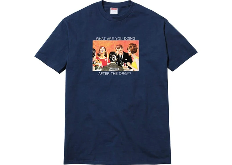 SUPREME/WILFRED LIMONIOUS - ORGY TEE (NAVY)