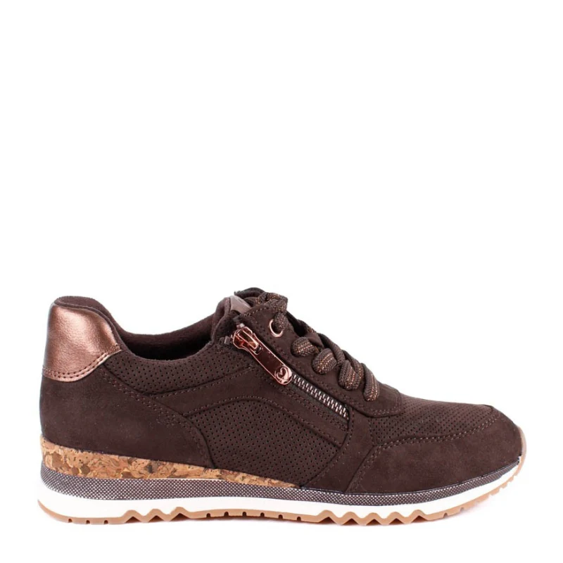 SNEAKER CUÑA CORCHO MOCCA 23781