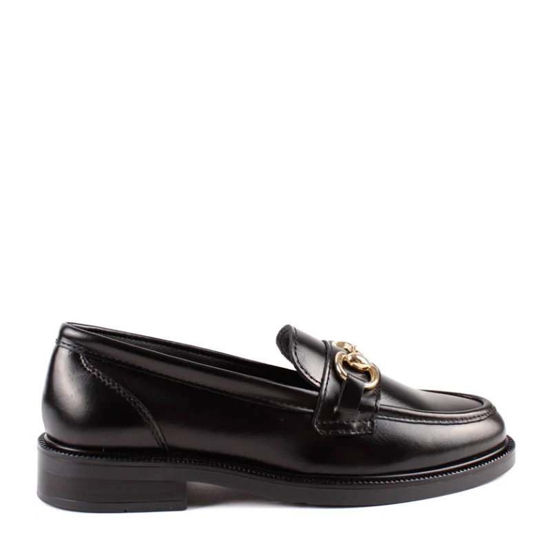 MOCASIN ADORNO METALICO NEGRO 4844