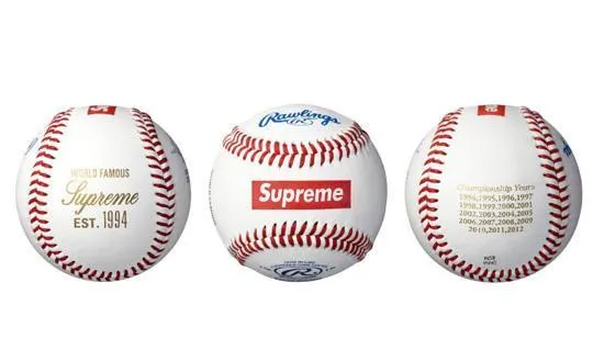 SUPREME/RAWLINGS - BASEBALL (WHITE)