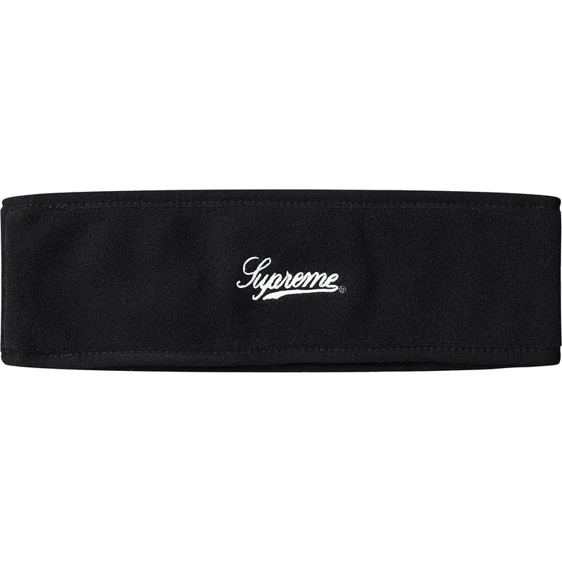 SUPREME/POLARTEC - LOGO HEADBAND (BLACK)