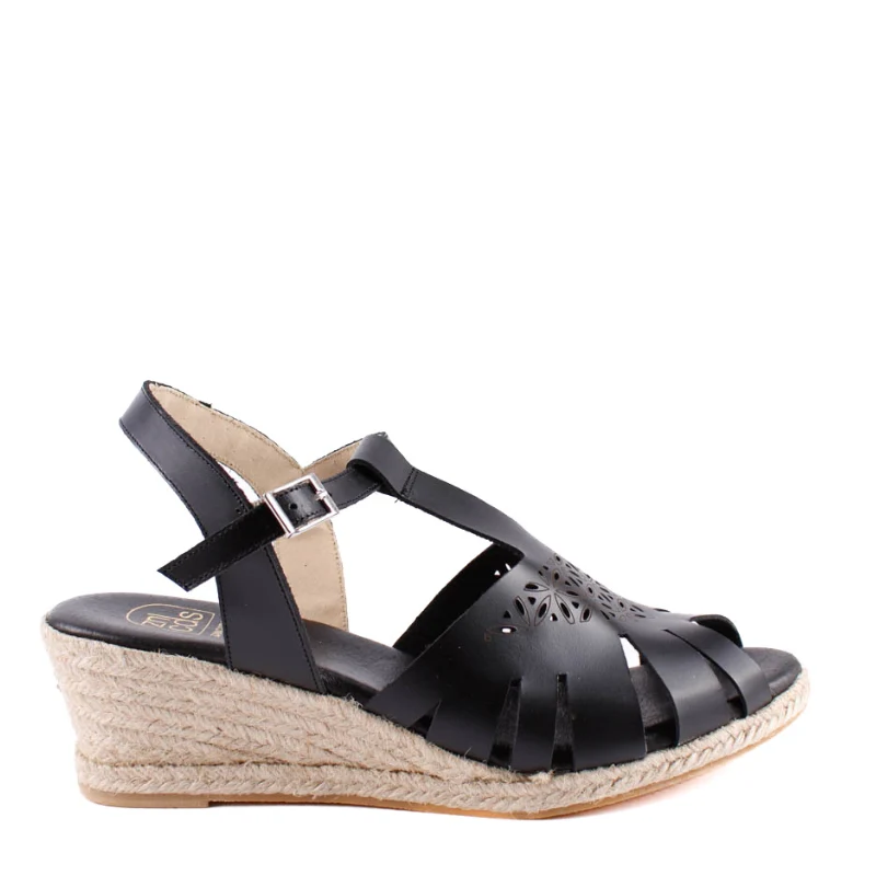 SANDALIA LASER NEGRO 2589