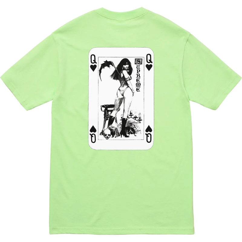 SUPREME/VAMPIRELLA - CARD TEE (LIGHT GREEN)