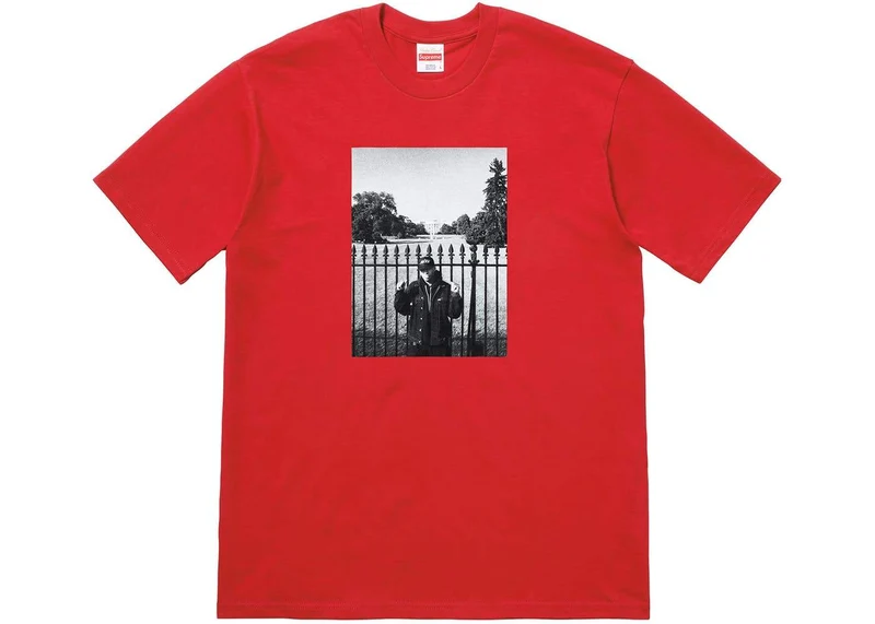 SUPREME/UNDERCOVER/PUBLIC ENEMY - WHITE HOUSE TEE (RED)