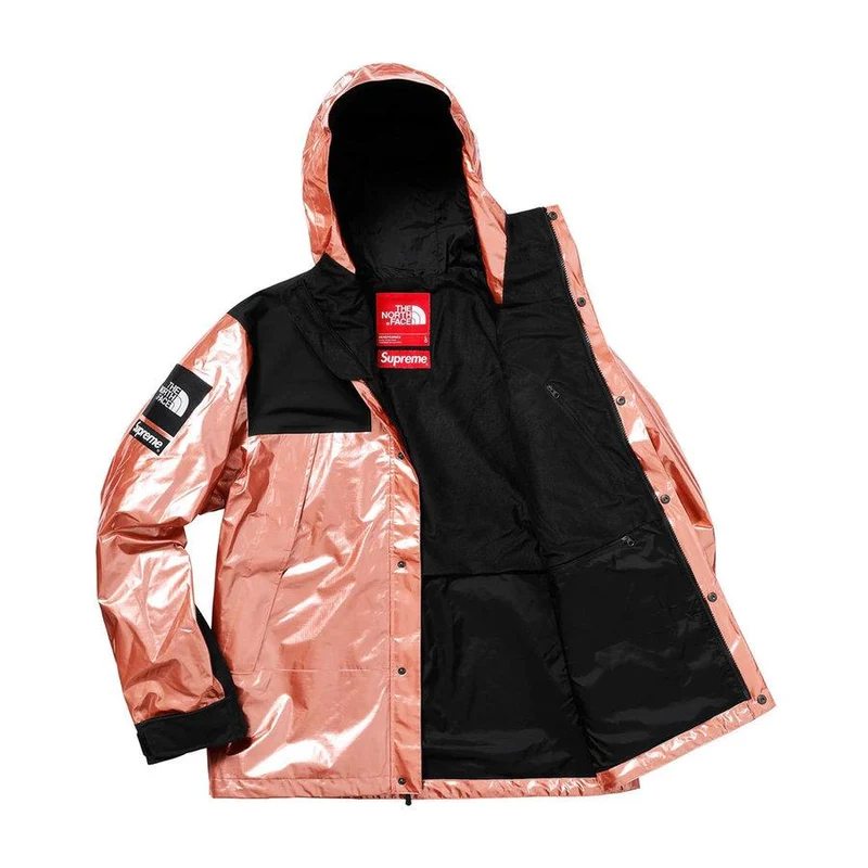 SUPREME/THE NORTH FACE - METALLIC MOUNTAIN PARKA (ROSE GOLD)