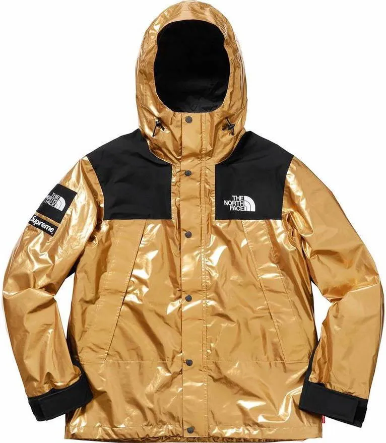 SUPREME/THE NORTH FACE - METALLIC MOUNTAIN PARKA (GOLD)