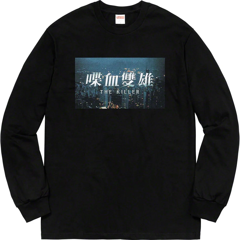 SUPREME/THE KILLER - L/S TEE (BLACK)