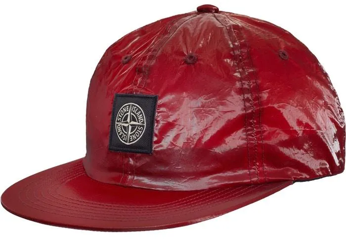 SUPREME/STONE ISLAND - NEW SILK LIGHT 6-PANEL (RED)