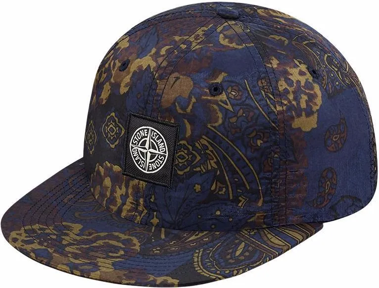 SUPREME/STONE ISLAND - 6-PANEL HAT (NAVY)
