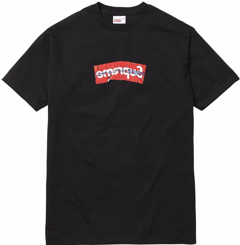 SUPREME/COMME DES GARCONS - BOX LOGO TEE (BLACK) (USED)
