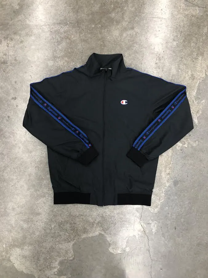 SUPREME/CHAMPION - WARM UP JACKET (BLACK)