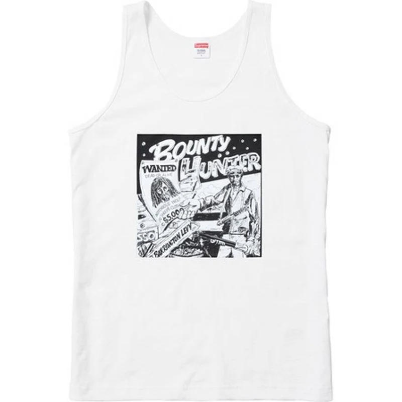 SUPREME/BARRINGTON LEVY & JAH LIFE - BOUNTY HUNTER TANK TOP (WHITE)