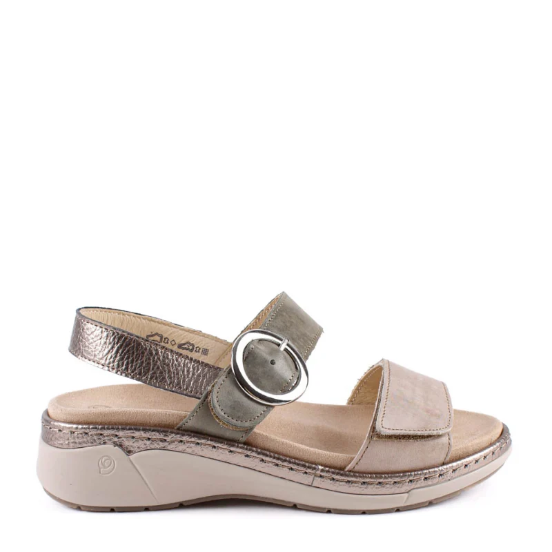 SANDALIA HEBILLA VELCRO COMBI VERDE 3314
