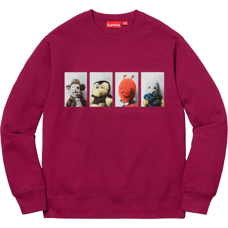 SUPREME/MIKE KELLEY - AHH...YOUTH! CREWNECK (MAGENTA)