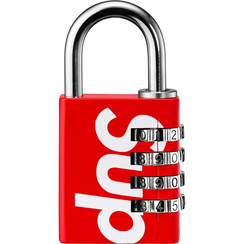 SUPREME/MASTER LOCK - NUMERIC COMBINATION LOCK (RED)