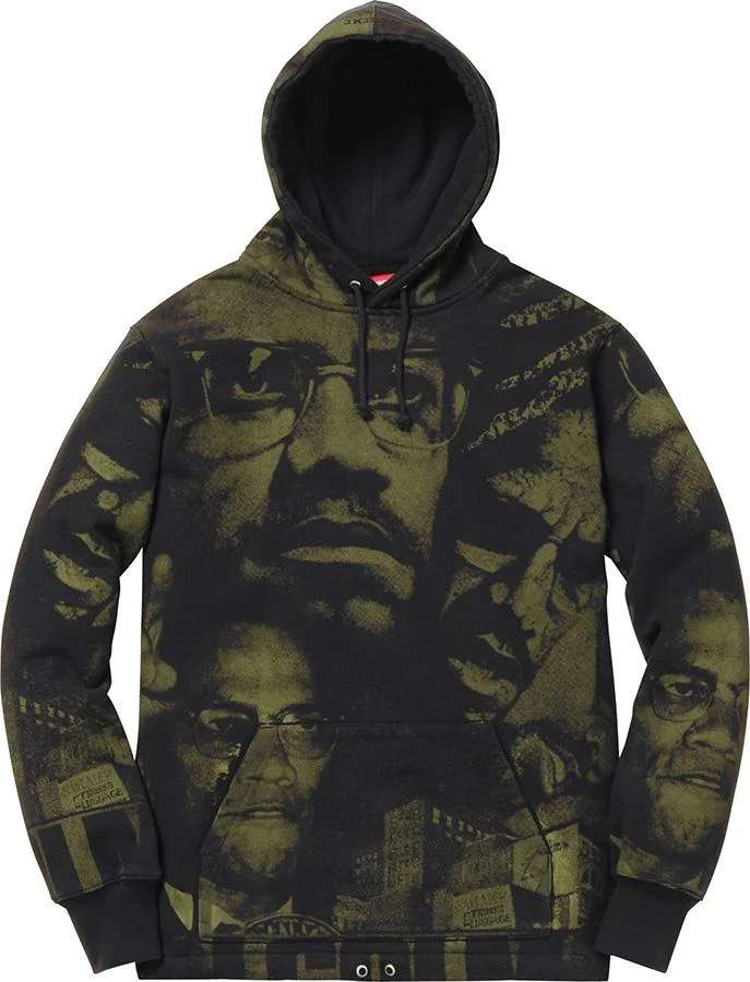 SUPREME/MALCOM X - HOODED SWEATSHIRT