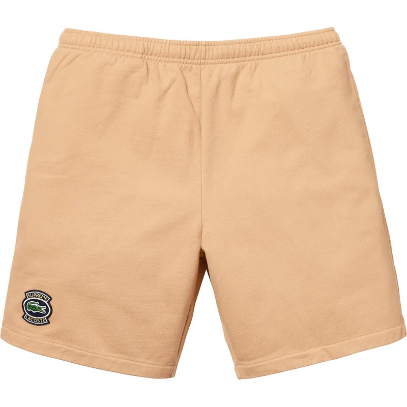 SUPREME/LACOSTE - SWEATSHORT (LIGHT BROWN)