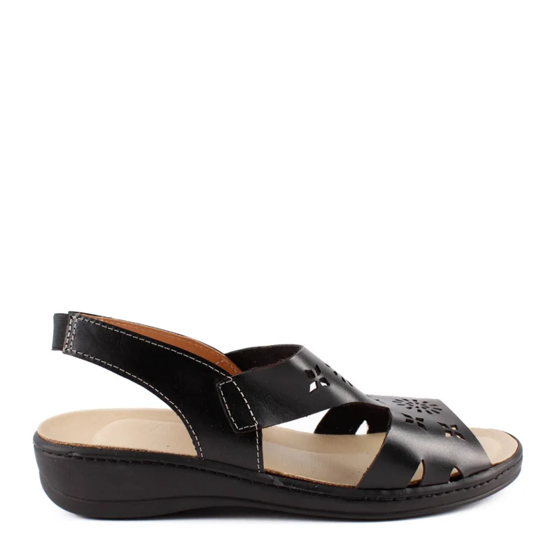 SANDALIA PALA LASER NEGRO