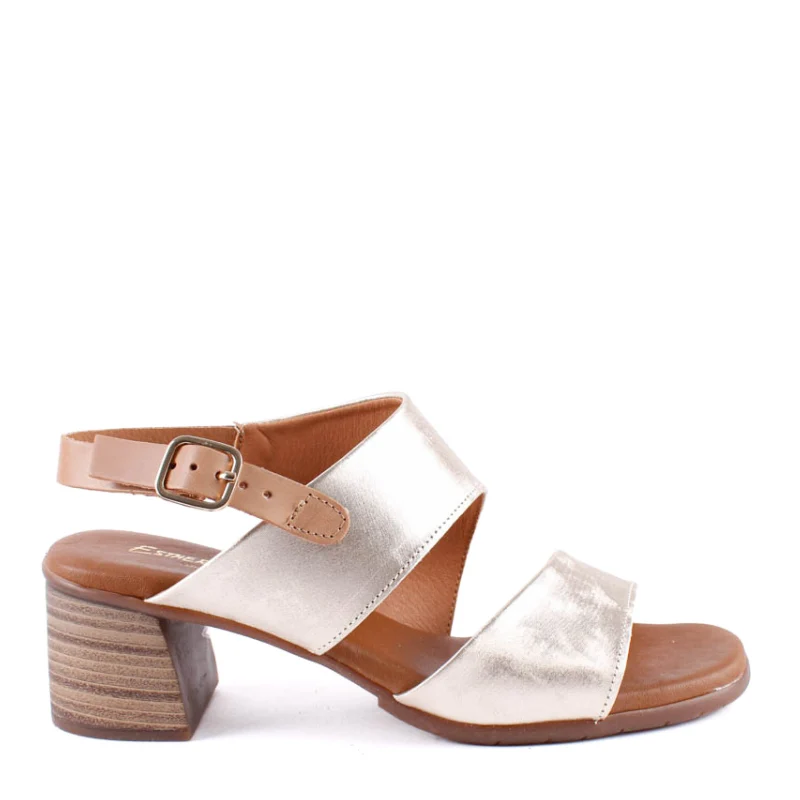 SANDALIA DOBLE PALA PLATINO T-111709