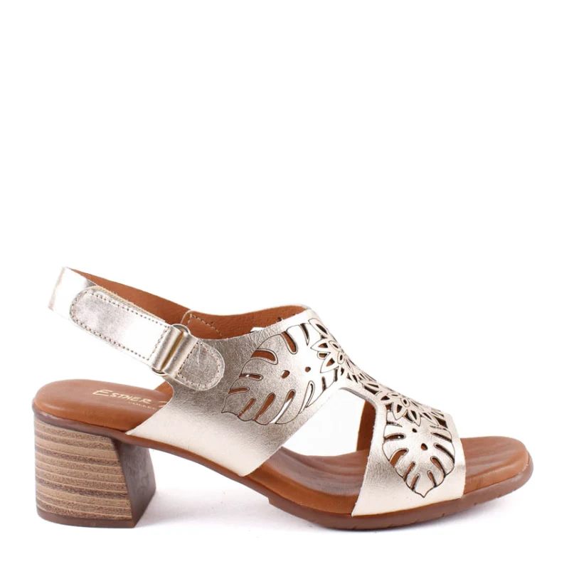 SANDALIA PALA LASER PLATINO T-111879