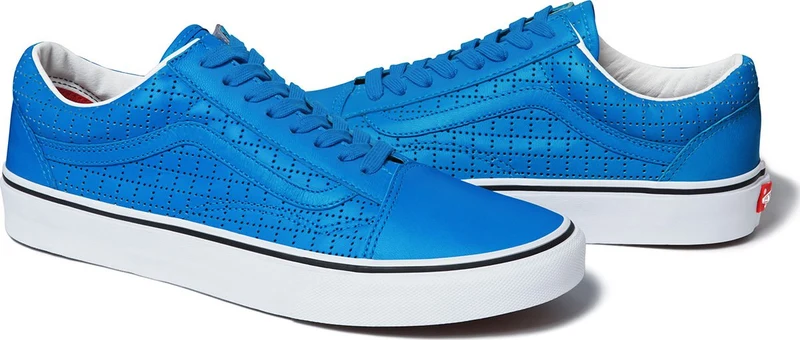 Supreme x Vans Old Skool "Perf Leather" Blue/White (2015)