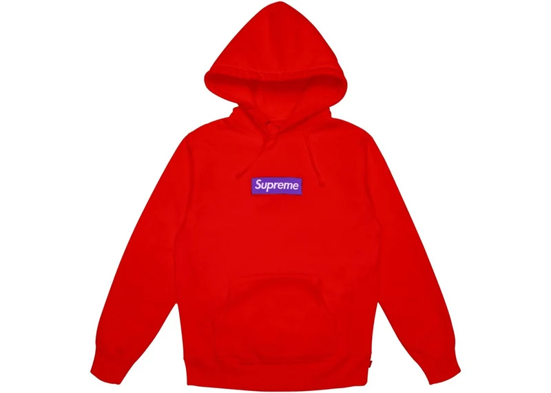 SUPREME -BOX LOGO HOODIE (PURPLE/RED) FW '17 (USED)