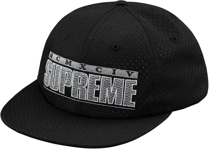 SUPREME - ZIGZAG 6-PANEL (BLACK)