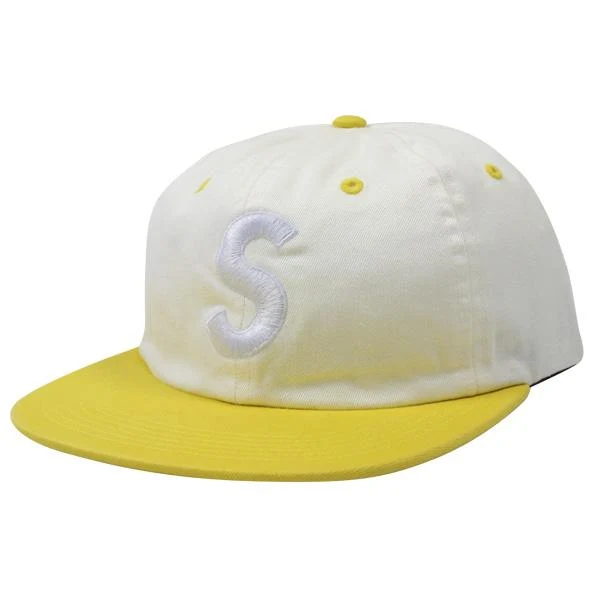 SUPREME - WASHED S LOGO 6-PANEL SS16 (WHITE)