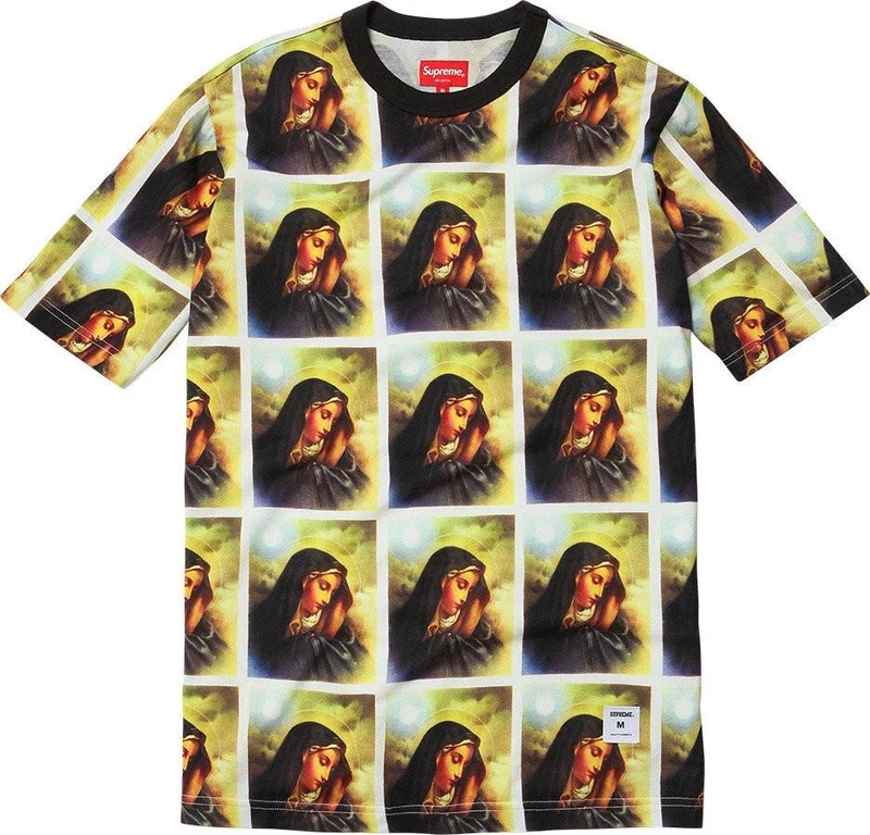 SUPREME - VIRGIN MARY TEE (YELLOW)