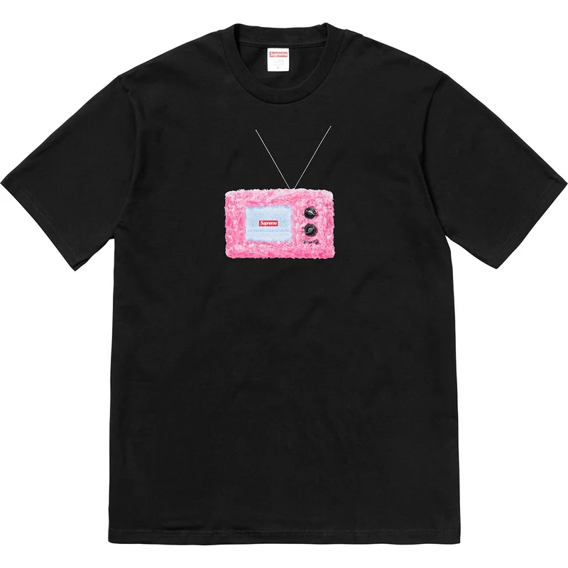 SUPREME - TV TEE (BLACK)